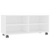 Tarpon TV Cabinet with Castors 90x35x35 cm Engineered Wood – White