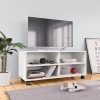 Tarpon TV Cabinet with Castors 90x35x35 cm Engineered Wood – White