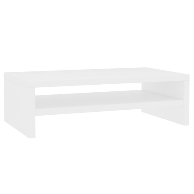 Odenton Monitor Stand 42x24x13 cm Engineered Wood – White