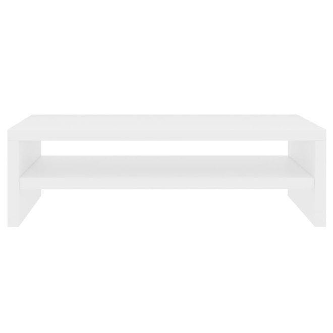 Odenton Monitor Stand 42x24x13 cm Engineered Wood – White