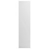 Wardrobe Engineered Wood – 50x50x200 cm, High Gloss White