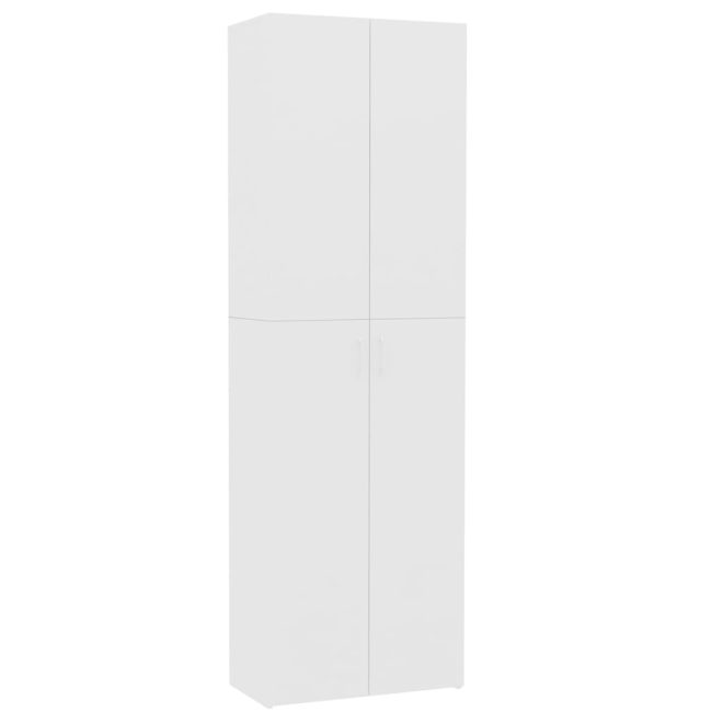 Office Cabinet 60x32x190 cm Engineered Wood – White