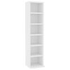 CD Cabinet 21x20x88 cm Engineered Wood – White