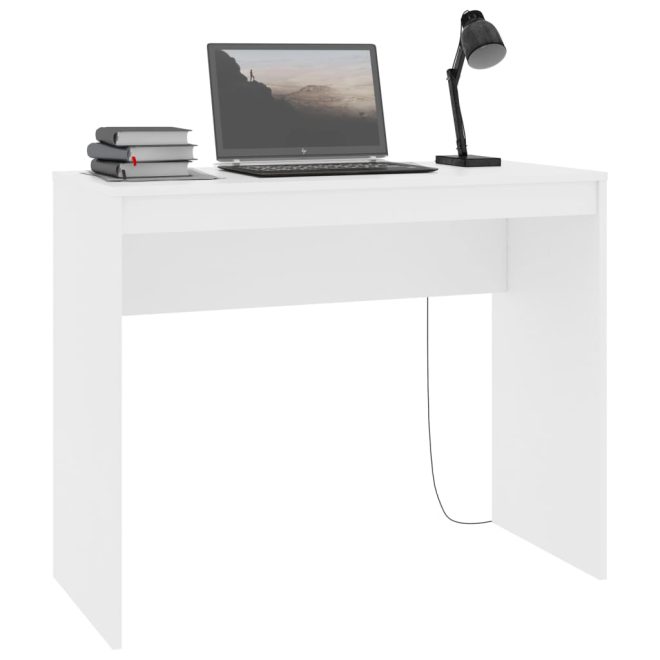 Desk 90x40x72 cm Engineered Wood – White