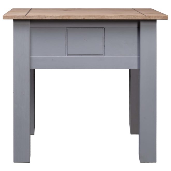 Evansville Nightstand Grey 50.5×50.5×52.5 cm Pine Panama Range