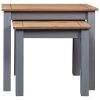 Nesting Tables 2 pcs Solid Pine Wood Panama Range – Grey