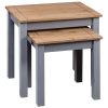 Nesting Tables 2 pcs Solid Pine Wood Panama Range – Grey