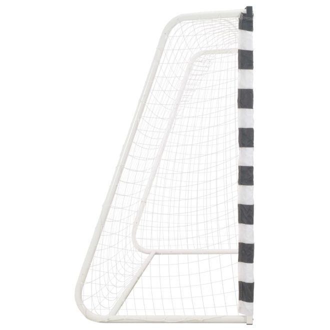 Soccer Goal Metal Black and White – 300x160x90 cm