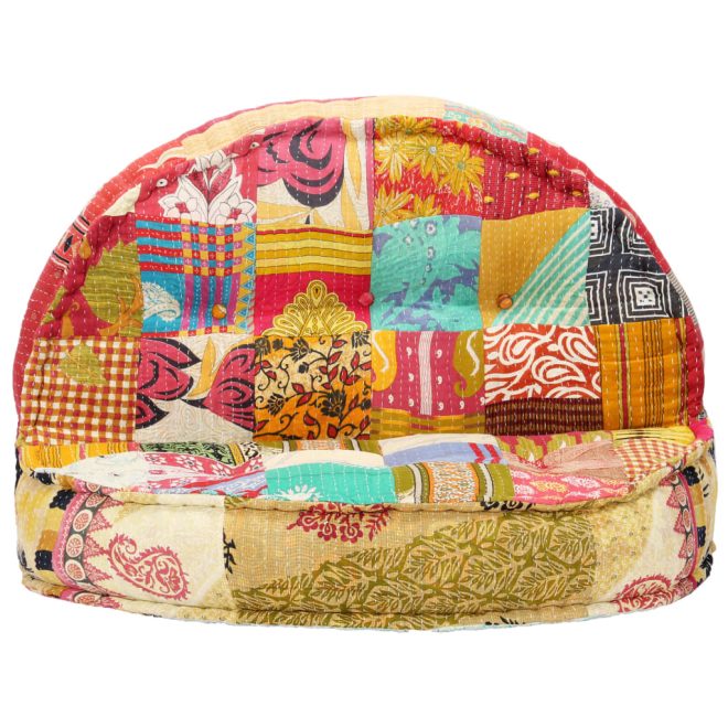 Highbury Pouffe 100×20 cm Fabric – Patchwork