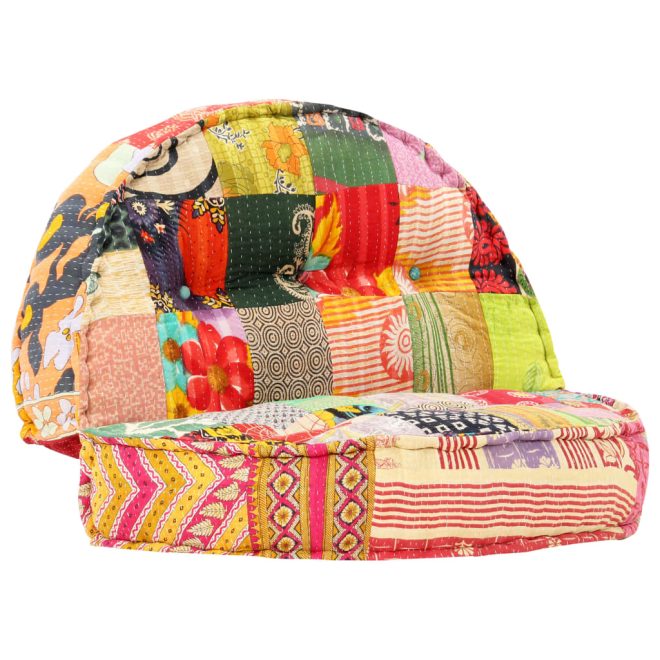 Highbury Pouffe 100×20 cm Fabric – Patchwork