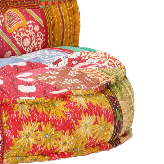 Highbury Pouffe 100×20 cm Fabric – Patchwork