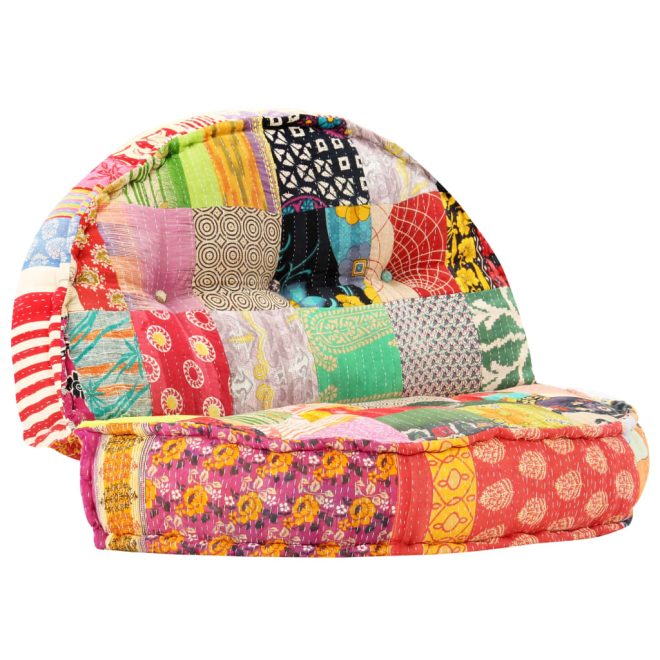 Highbury Pouffe 100×20 cm Fabric – Patchwork