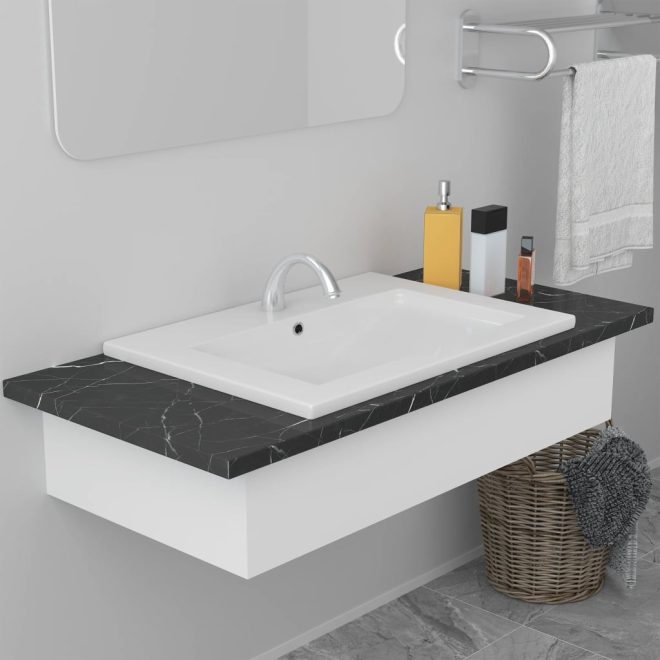 Built-in Basin Ceramic White – 61×39.5×18.5 cm