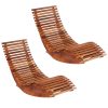 Rocking Sun Lounger Acacia Wood – 2