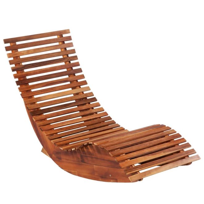 Rocking Sun Lounger Acacia Wood – 2