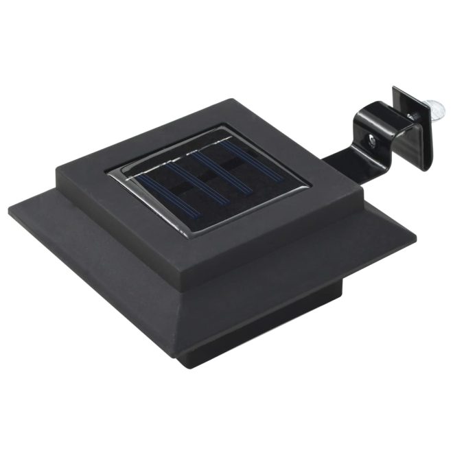 Outdoor Solar Lamps LED Square 12 cm – Black, 12