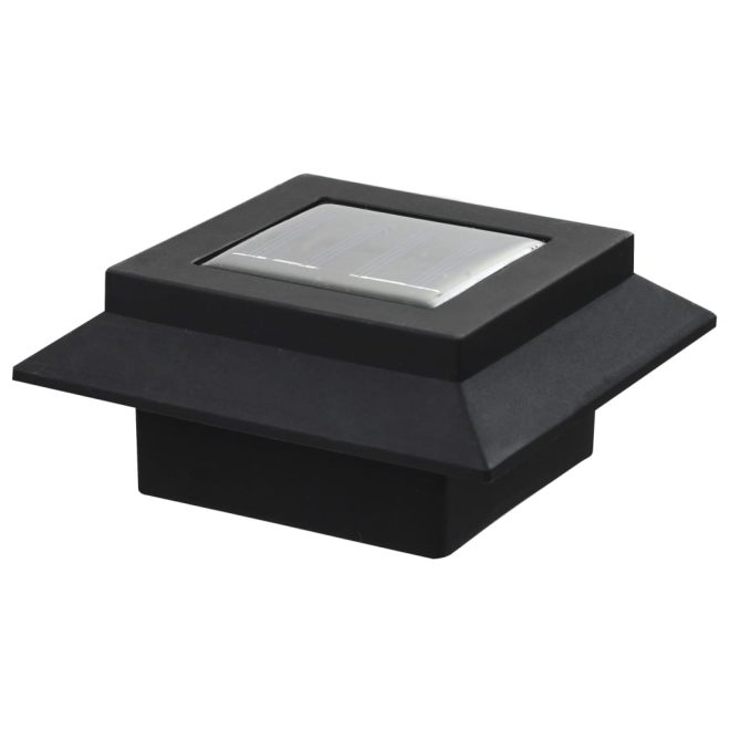 Outdoor Solar Lamps LED Square 12 cm – Black, 12