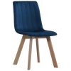 Dining Chairs Velvet – Blue, 2