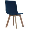 Dining Chairs Velvet – Blue, 2