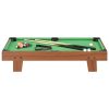 3 Feet Mini Pool Table 92x52x19 cm – Brown and Green