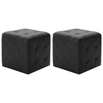 Pouffe 2 pcs 30x30x30 cm Faux Leather