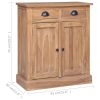 Manna Side Cabinet 65x30x75 cm Solid Teak