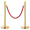 3 Piece VIP Queue Barrier Set Stainless Steel – Gold