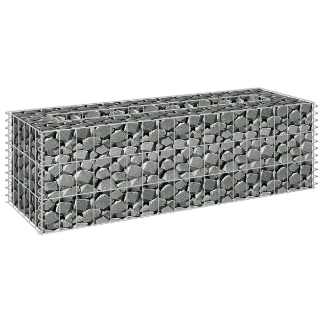 Gabion Raised Bed Galvanised Steel – 90x30x30 cm