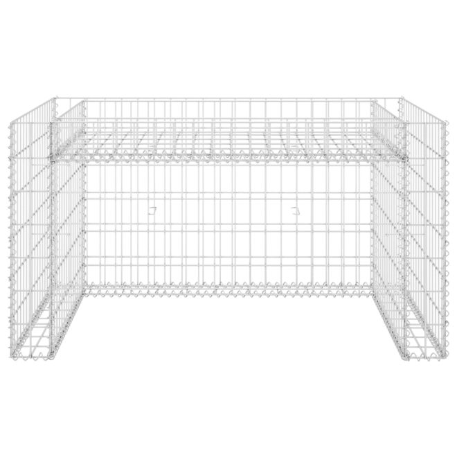 Lawn Mower Garage with Raised Bed 110x80x60 cm Steel Wire