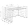 Lawn Mower Garage with Raised Bed 110x80x60 cm Steel Wire