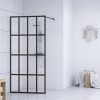 Walk-in Shower Screen Clear Tempered Glass – 118×190 cm, Transparent