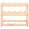 Wine Rack for Bottles Solid Wood Pine – 12