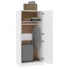 Wardrobe 80x52x180 cm Engineered Wood – White