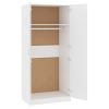 Wardrobe 80x52x180 cm Engineered Wood – White