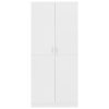 Wardrobe 80x52x180 cm Engineered Wood – White