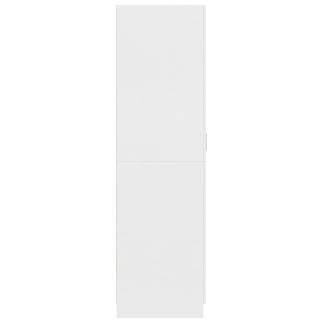 Wardrobe 80x52x180 cm Engineered Wood – White