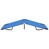 Folding Sun Lounger Steel – Blue