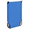 Folding Sun Lounger Steel – Blue