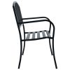 Garden Bench 125 cm Steel – Black