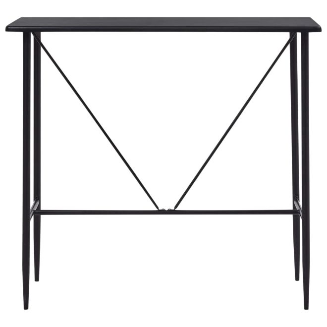 Bar Table 120x60x110 cm MDF – Black