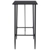 Bar Table 120x60x110 cm MDF – Black