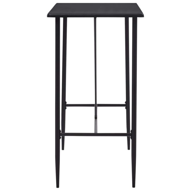 Bar Table 120x60x110 cm MDF – Black