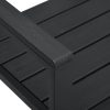 Garden Bench 120 cm HDPE Wood Look – Black