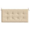 Garden Bench Cushion – 100x50x3 cm, Beige