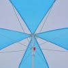 Beach Umbrella Shelter Blue and White 180 cm Fabric