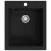 Overmount Kitchen Sink Single Basin Granite – Black