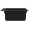 Overmount Kitchen Sink Single Basin Granite – Black