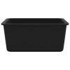 Granite Kitchen Sink Single Basin Black