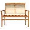 Garden Bench 112 cm Solid Teak Wood