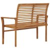 Garden Bench 112 cm Solid Teak Wood